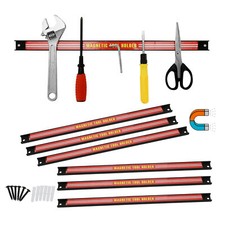 6x18" Storage Wall Holder Strips Holder Rack Heavy Duty Magnetic Tool Garage Bar