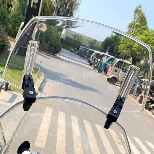 Motorcycle clip windshield - on,