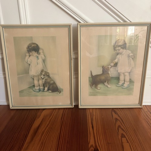 Vtg pair signed - vtg, bessie