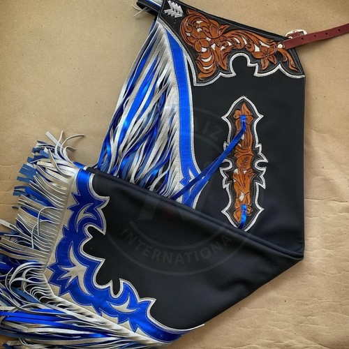Custom hand tooled fringe - tooled,