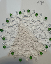 Hand Made Crochet Beaded Jug