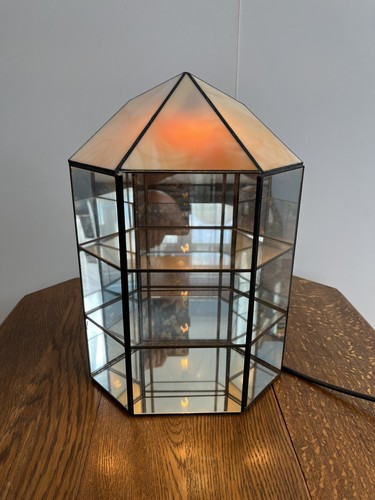 Vintage glass metal small 3 - metal,