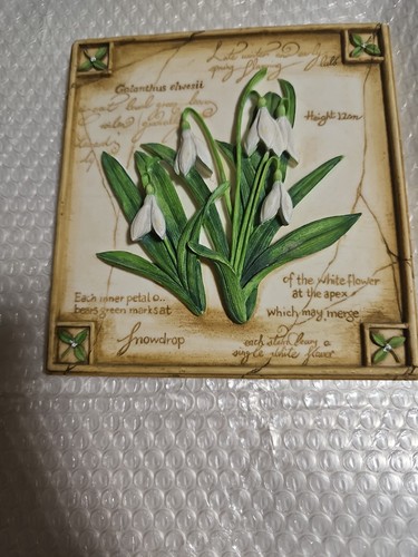 Vintage floral snowdrop - vintage,