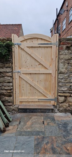 Wooden garden gate - gate, arched