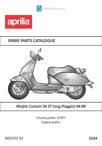Aprilia parts manual book