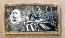 Gregg Duane Allman Brothers Band Boston MA Vintage Photo Hammond B3 Framed Signr