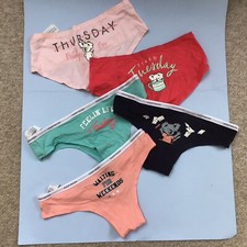 Gilly Hicks ‘Down Undies’ Knickers/Pants x5 Mix Of Short & Cheeky & Colours M