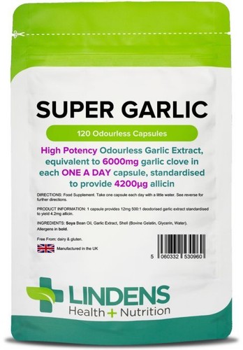 Super garlic 6000mg 120 - garlic,