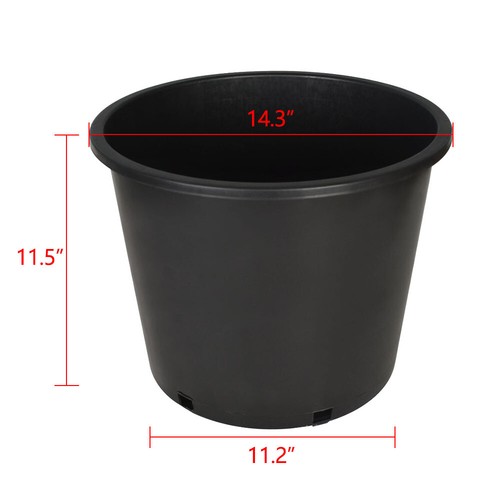 Pots gallon black - 10,