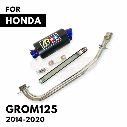 Low mount exhaust pipe - exhaust, black