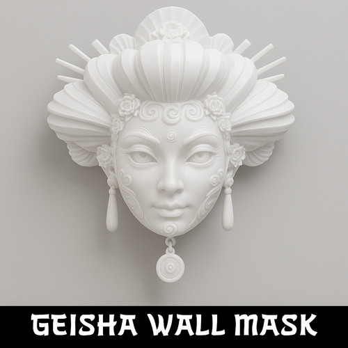 Geisha wall mounted head - wall,