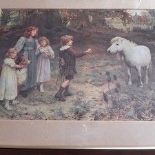 A Tempting Bait By British Artist Arthur J Elsley Framed  Print Picture Vintage 