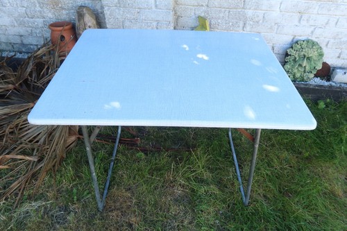 Vintage camping table folding - vintage,