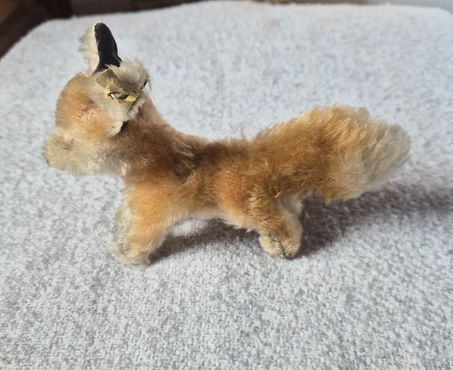 Vintage steiff fox - fox, 10cm