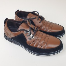 GATSBY Oxford Loafers Mens UK 6 Brown Classic Dress Shoes All Day Comfort