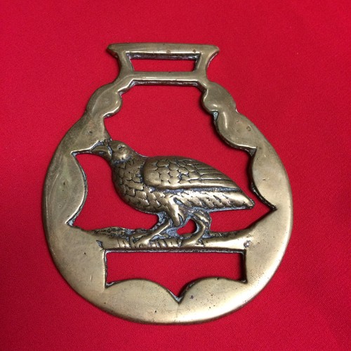 Vintage horse brass grouse - horse,