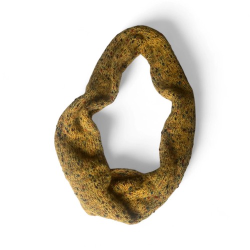 Mustard snood with coloured - snood,