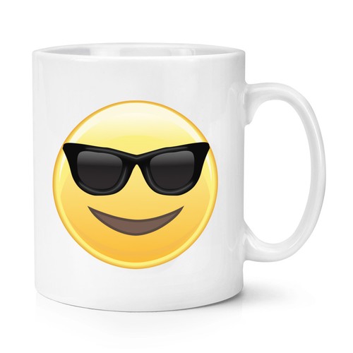 Sunglasses emoji 10oz - sunglasses, mug