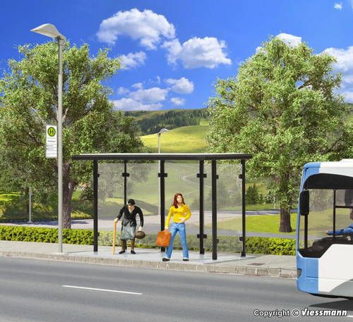 Kibri 37125 bus - stop, with