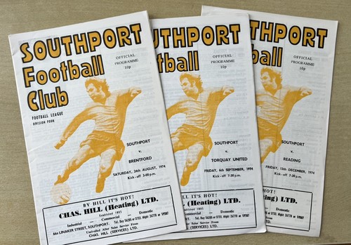 Southport home programmes - 3,