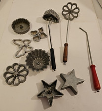 Vintage Rosette Iron Mold Set