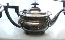 Teapot silver plate 19th - plate,