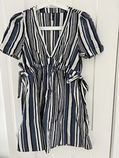 Zara Navy Blue And White