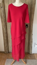 '  CATTIVA NEW YORK  lined beaded floaty midi/maxi red dress Size 10