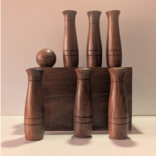 Wooden tabletop skittles - wooden,