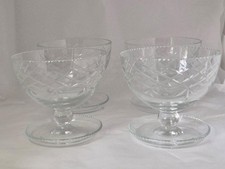 4 Crystal  glass  Footed