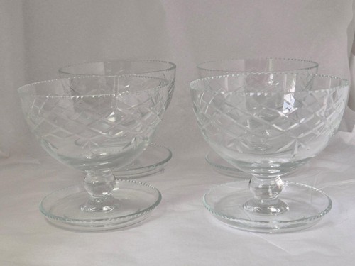 Crystal glass footed - crystal,
