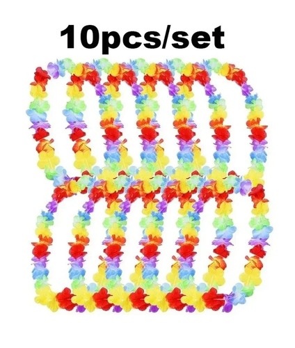 10x hawaiian flower leis - leis, party