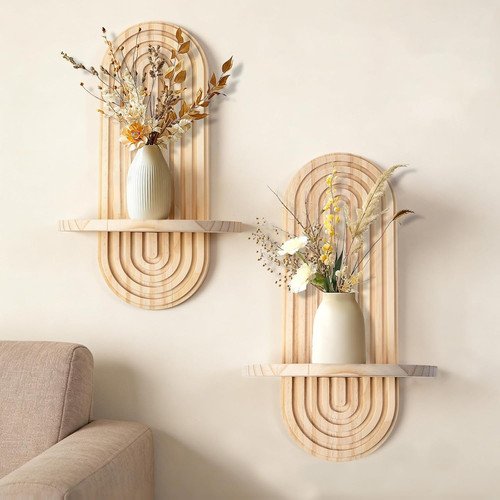 Pcs wood shelves for wall - pcs,