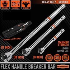 3PC 6" 10" 15" Breaker Bar Set