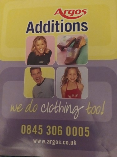 Argos additions catalogue