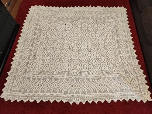 Vintage handmade filet crochet - handmade,