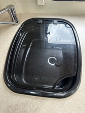 THETFORD SINK BLACK ENAMEL SPINFLO ARGENT CAMPERVAN CARAVAN GLASS LID