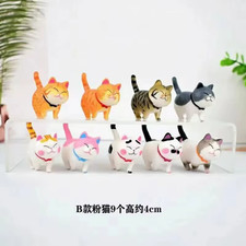 9Pcs Cute Cat Ornaments Kawaii