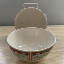 Tesco Lemon Tree Soup Cereal Bowls x 2 Microwave Dishwasher Safe