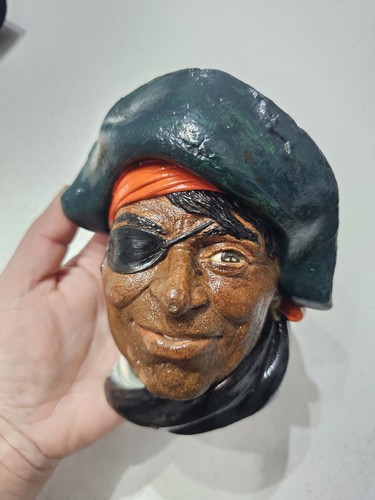 Vintage pirate chalkware wall - vintage,