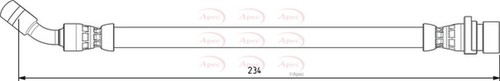 Apec brake hose - brake, left