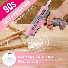 WORKPRO Pink Hot Glue Gun W/