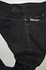 mens VINTAGE DIESEL THANAZ 008AO Black JEANS W32 L30 stretch SLIM SKINNY Leather