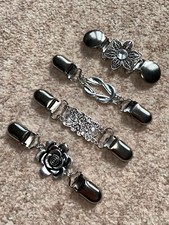 Biker Vest Extender * Alloy Sprung Snap * Choose Design * 4inch * Motorcycle Bob