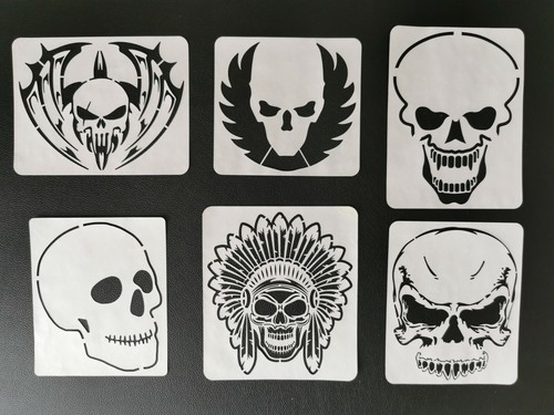 Skull stencils set - (, 190