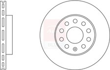 2x Brake Discs Pair Vented