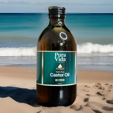 ORGANIC COLD PRESSED CASTOR OIL 100% PURE | HEXANE FREE | GLASS BOTTLE | 300ML