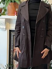 WOMENS ZARA BASIC TRENCH COAT EUR SIZE SMALL (S) BROWN   VERY GOOD CONDITION