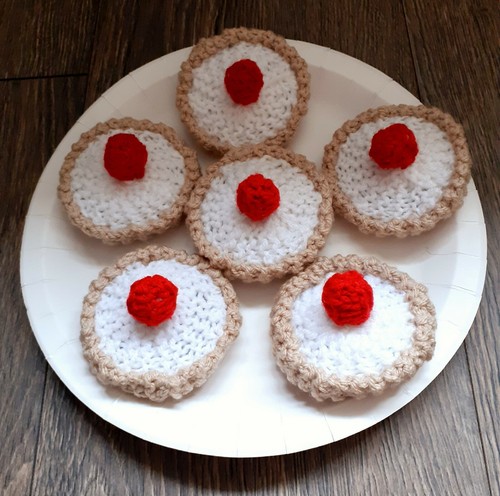 Hand knitted cherry - knitted,