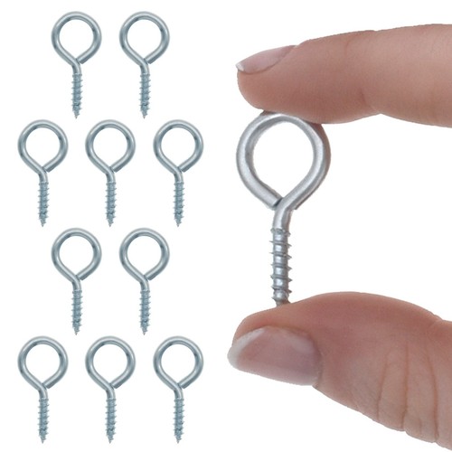 Zinc screw eyes 30mm - 10,